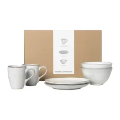 Ensemble petit-déjeuner Nordic Sand pour deux, 6 pièces