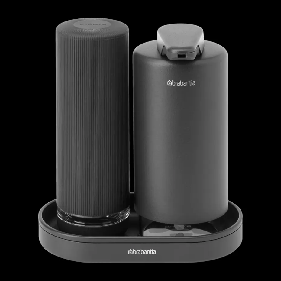 Ensemble pompe à savon et distributeur à liquide vaisselle SinkStyle, Mineral Infinite Grey