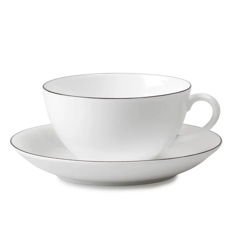Ensemble tasse à thé Nature rond, Tasse à thé + soucoupe