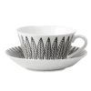 Ensemble tasse à thé Svart Salix cône, Tasse à thé + soucoupe