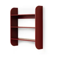 Etagère murale Strapats 62x73,6 cm, Burgundy