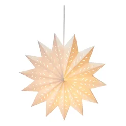 Etoile de l'avent Alfa blanc, 60 cm