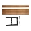 Extension de banc Nostalgi 100 cm, Bambou-noir