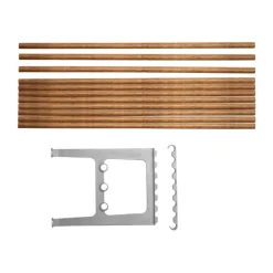 Extension de banc Nostalgi 100 cm, Bambou-aluminium
