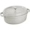 Fait-tout Staub White Truffle oval, 5,5 l