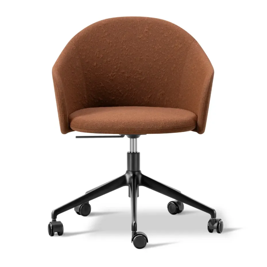 Fauteuil Gomo Armchair pivotant à 5 branches, Myr 362-noir