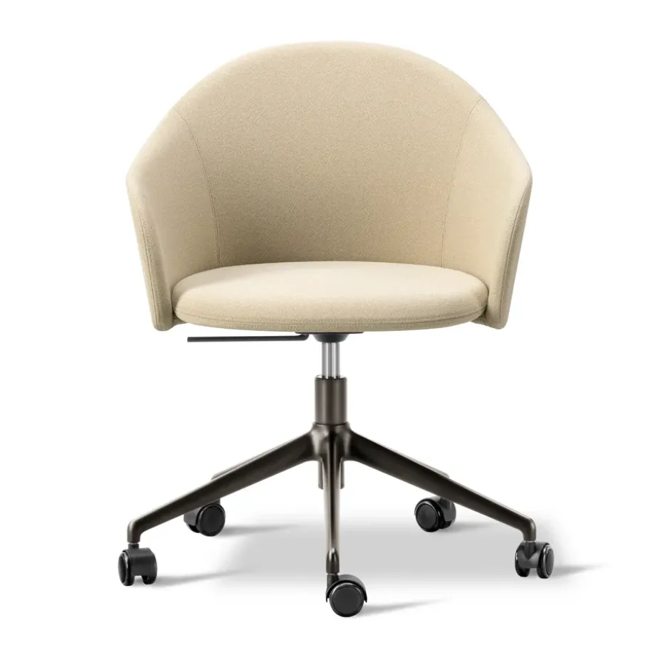 Fauteuil Gomo Armchair pivotant à 5 branches, Mylla 221-silex