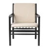 Fauteuil J147, Oak black painted-beige