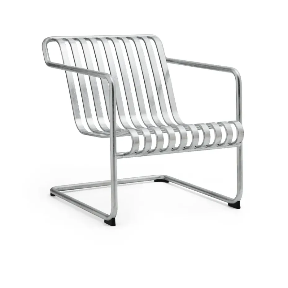 Fauteuil lounge bas Palissade Cantilever Low, Hot galvanised steel