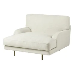 Fauteuil lounge Flaneur, Indianskop 15-antique brass