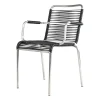 Fauteuil Mya aluminium, Black