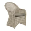 Fauteuil Paulina avec coussin d'assise, Beige-beige