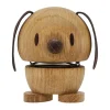 Figurine Hoptimist Dog S, Oak