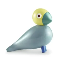 Figurine oiseau chanteur Sunshine, turquoise