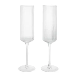 Flûtes à champagne Ripple 15 cl, 2 pièces, Clear