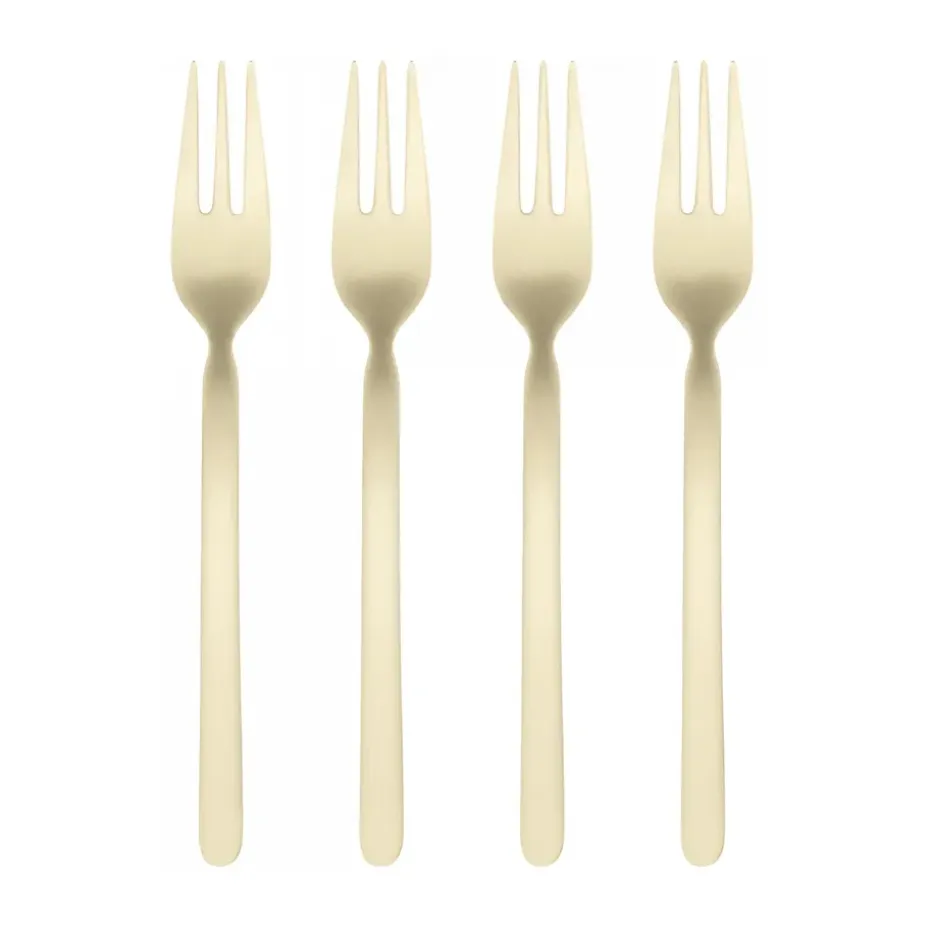 Fourchette à dessert STELLA champagne lot de 4, 15,5 cm