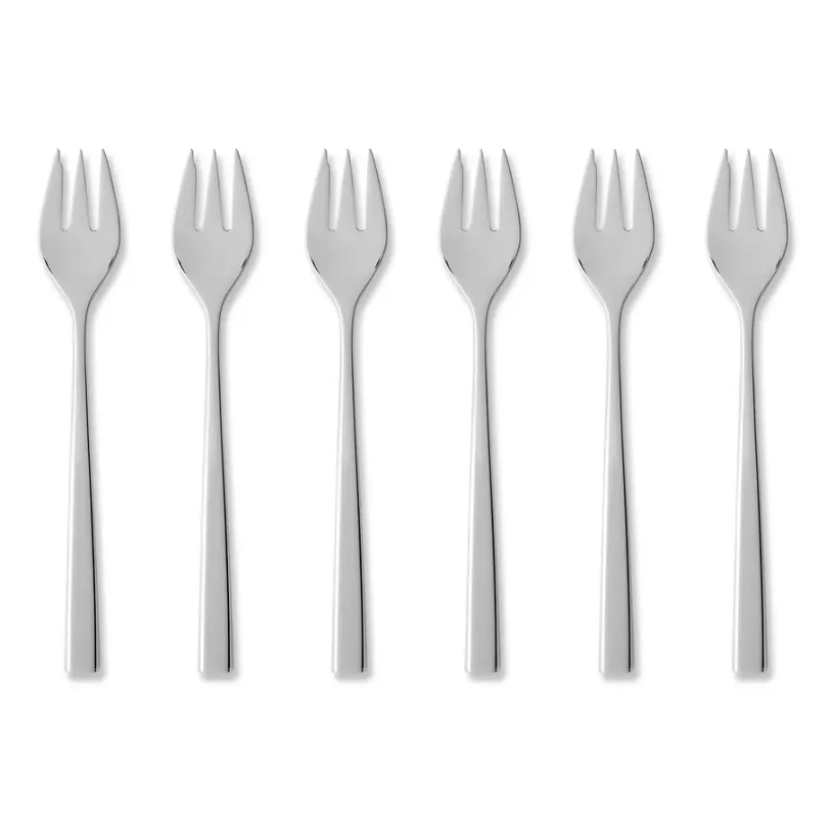 Fourchette à gâteau Fuga Lot de 6, Acier inoxydable