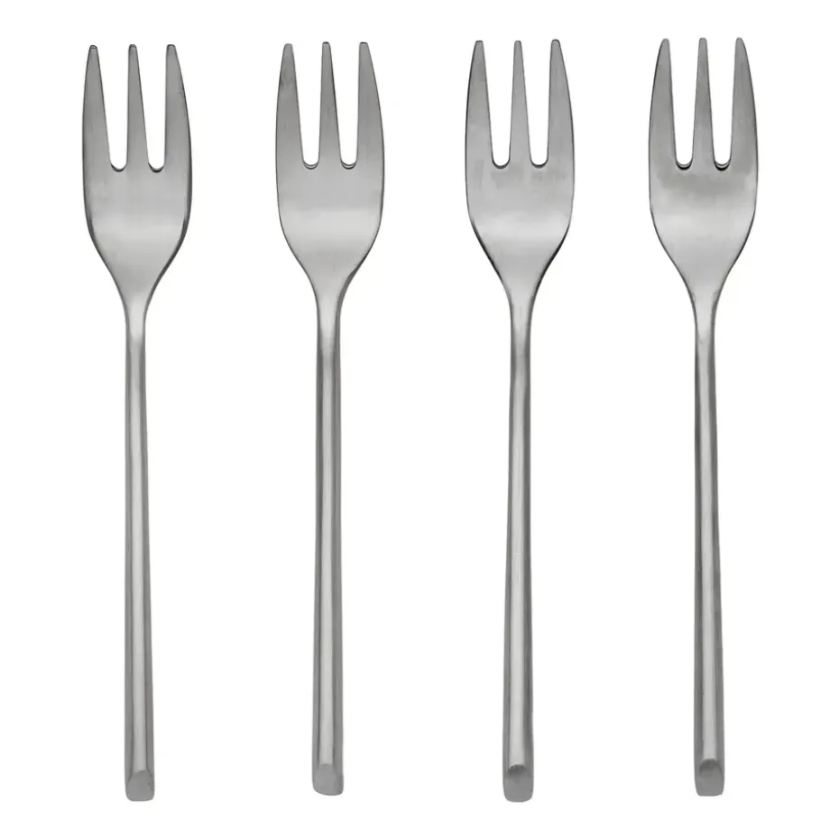 Fourchette à gâteau Sletten Lot de 4, Full satin forged