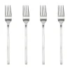 Fourchette Yuka, lot de 4., Acier brossé