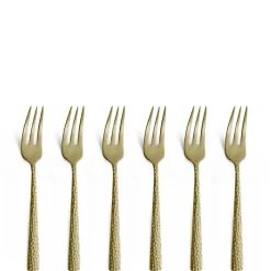 Fourchettes à gâteau Felicity 15,6 cm lot de 6, Champagne