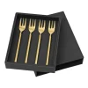Fourchettes Tvis - lot de 4, or