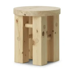 Fyr tabouret 45 cm, Pine