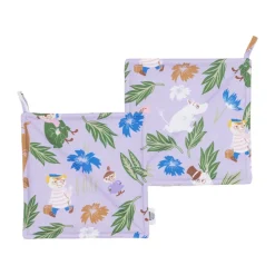 Gant de cuisine Mumin 22x26 cm lot de 2, Lila