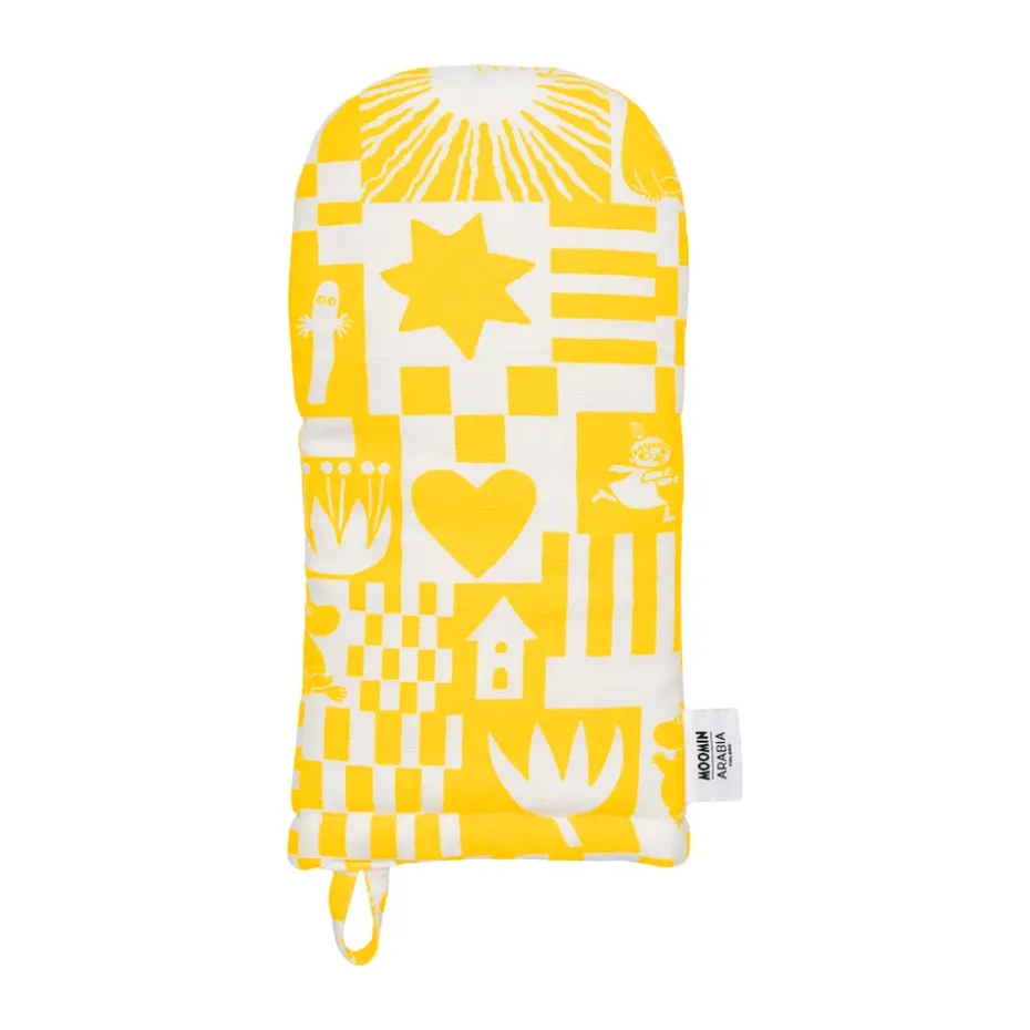Gant de cuisine Party mumin 15x34 cm, Jaune