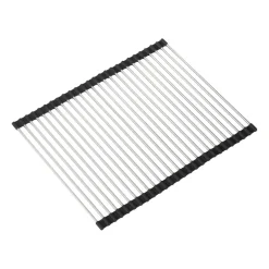 Égouttoir roulable Dina acier inoxydable, 37x46 cm