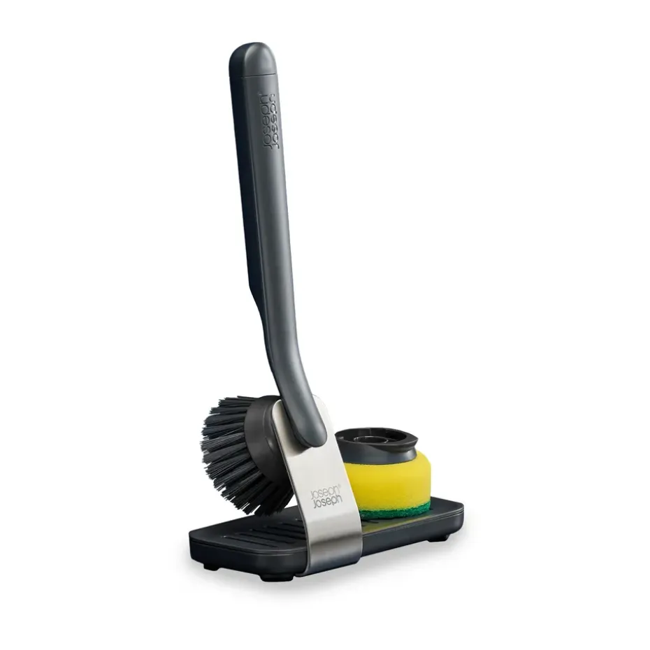 Grand support en acier brosse vaisselle Sinktech Joseph Joseph, Grey