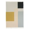 Grand tapis Kelim, carrés