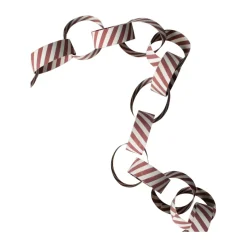 Guirlande Garland rayée, Red-white