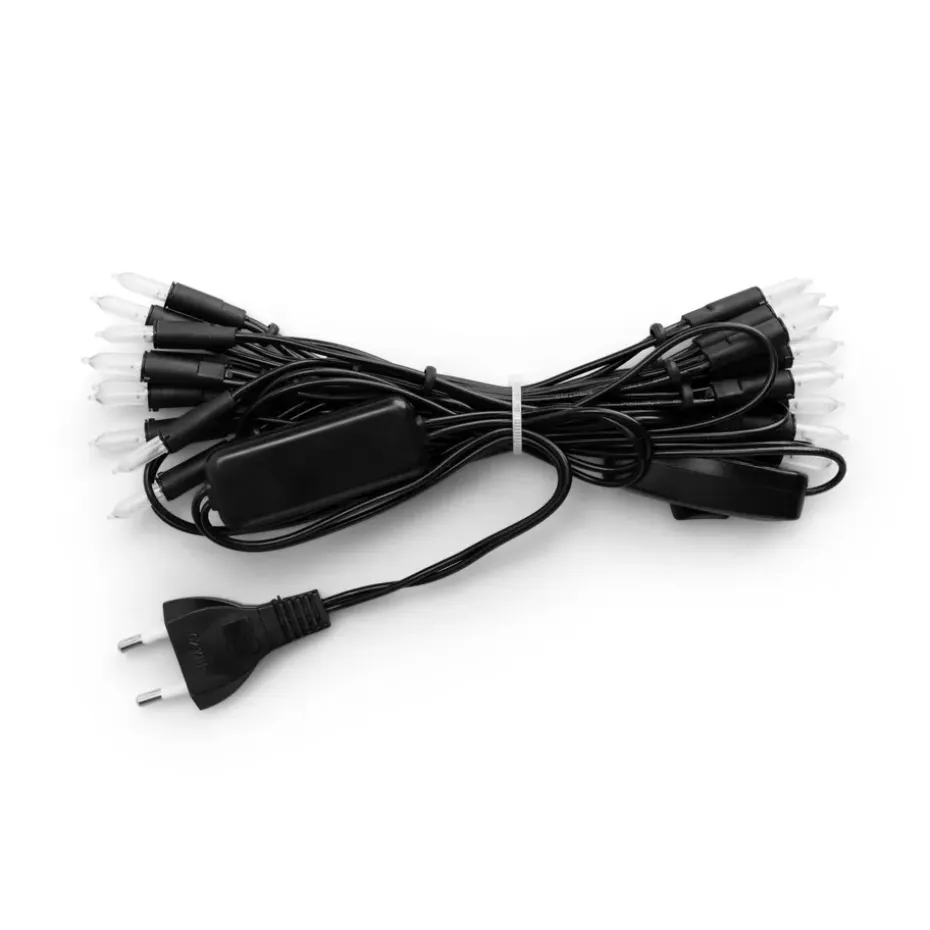 Guirlande lumineuse extra Irislights, noire, 20 boules