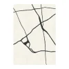 Gute tapis en laine, Black and white 180x270 cm