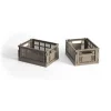 HAY Colour Crate Mini 13x17 cm, lot de 2, Warm grey