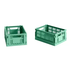 HAY Colour Crate Mini 13x17 cm, lot de 2, Dark mint