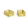 HAY Colour Crate Mini 13x17 cm, lot de 2, Dusty yellow