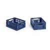 HAY Colour Crate Mini 13x17 cm, lot de 2, Dark blue