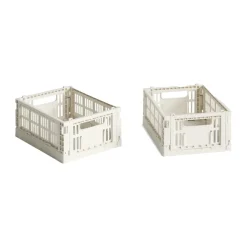 HAY Colour Crate Mini 13x17 cm, lot de 2, Off white