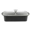 Heirol plat à four avec plaque à induction et couvercle, 22x33 cm