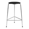 High Dot counter stool 3 pieds, Frêne noir-chrome