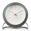 Horloge de table AJ Bankers Ø11 cm, Gris foncé