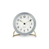 Horloge de table AJ Station 12 cm, gris-blanc