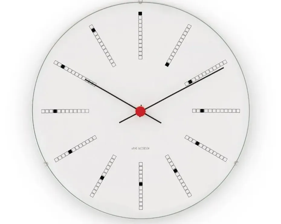 Horloge murale Arne Jacobsen Bankers, Ø 21 cm