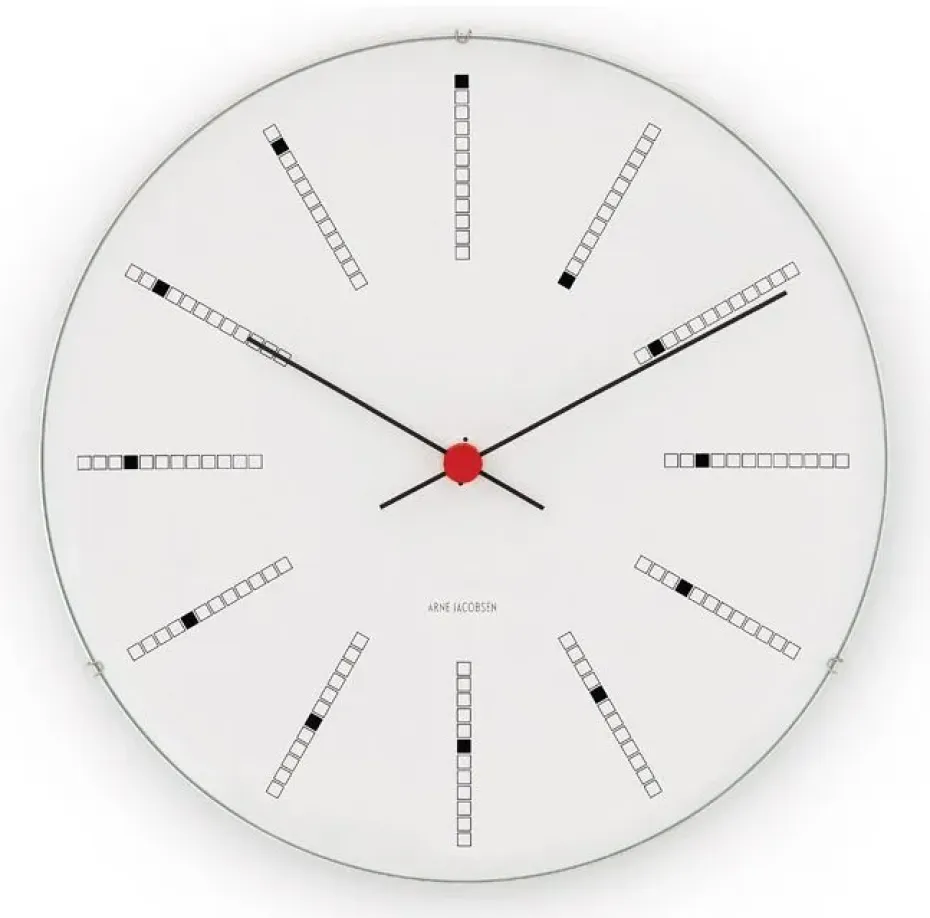 Horloge murale Arne Jacobsen Bankers, Ø 29 cm