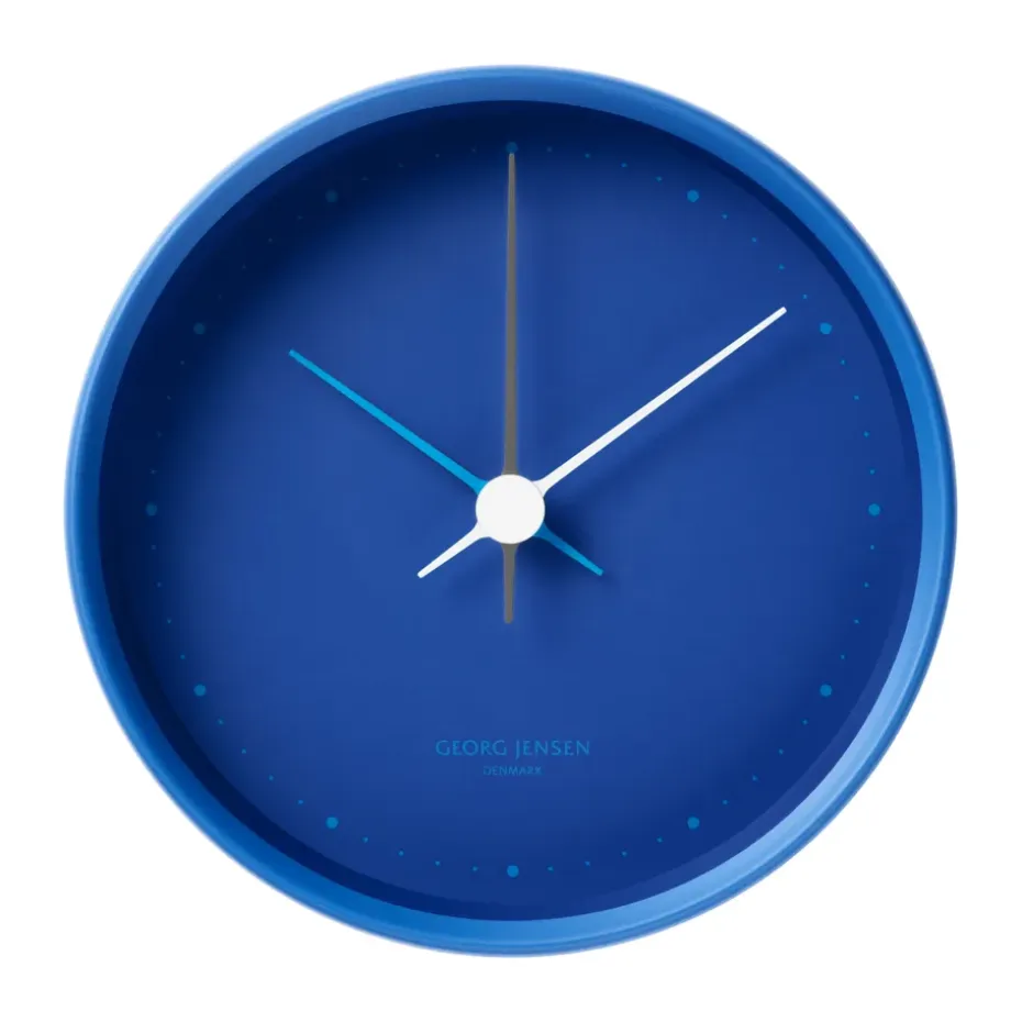 Horloge murale Koppel Ø10 cm, Bleu Iconic