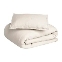 Housse de couette et taie d'oreiller Eggshell Muslin junior, 100x140 cm/40x60 cm