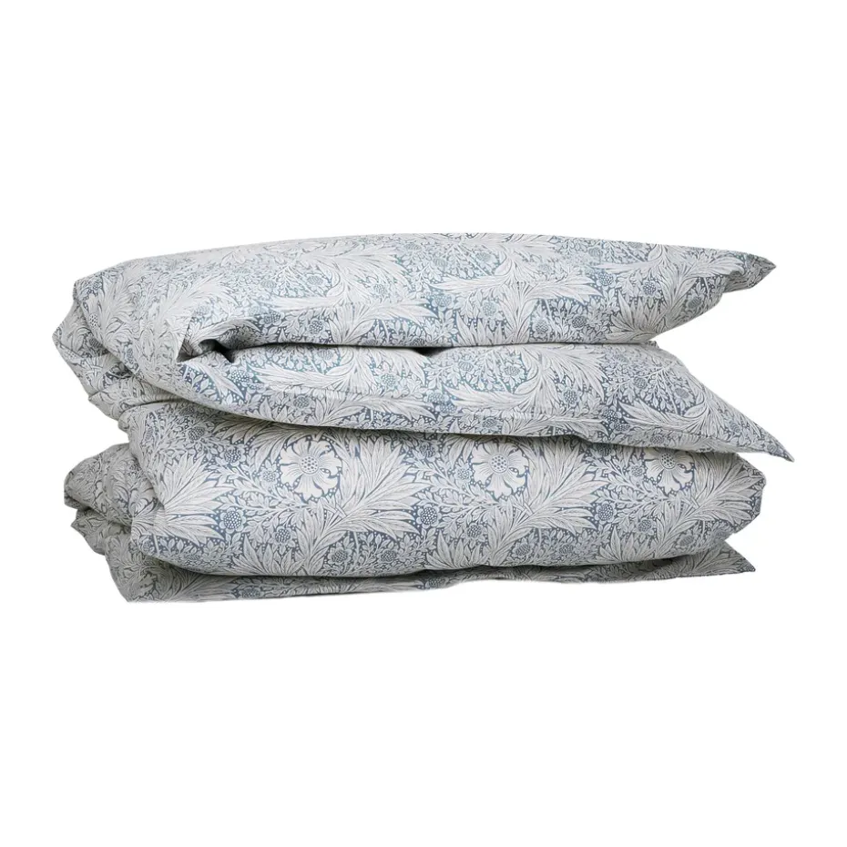 Housse de couette Morris & Co. Marigold, Bleu, 150x210 cm