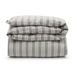 Housse de couette Striped Lyocell Cotton 150x210 cm, Gray-white