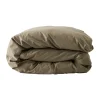 Housse de couette Tell Me More en coton, Olive, 200x200 cm